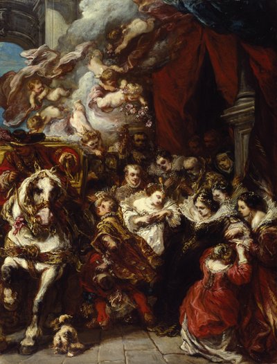 The Departure of Elisabeth of France for Spain by Eugene Isabey